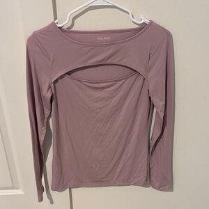 Nine West Women's Dusty Rose Long Sleeve Top